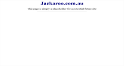 Desktop Screenshot of jackaroo.com.au