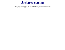 Tablet Screenshot of jackaroo.com.au